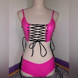 Pink Rave Two-Piece Set (M/L)